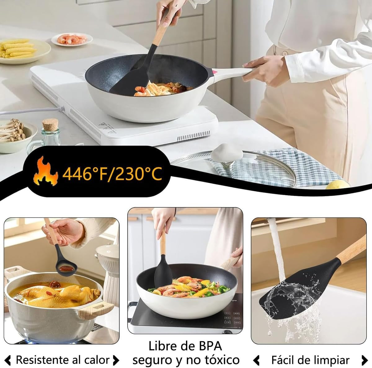 🍳 SET DE COCINA 19 UTENSILIOS CALIDAD PREMIUM® 🍳 ✨ TODO LO QUE NECESITAS PARA COCINAR COMO PRO ✈ ENVÍO GRATIS | 🚚 PAGO CONTRAENTREGA