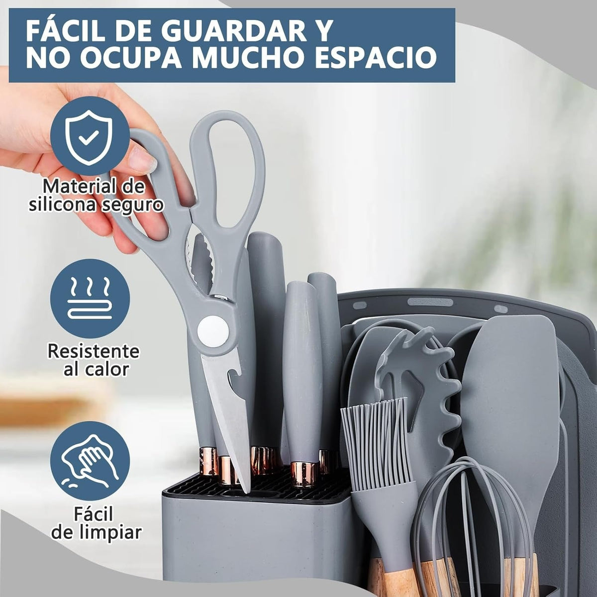 🍳 SET DE COCINA 19 UTENSILIOS CALIDAD PREMIUM® 🍳 ✨ TODO LO QUE NECESITAS PARA COCINAR COMO PRO ✈ ENVÍO GRATIS | 🚚 PAGO CONTRAENTREGA