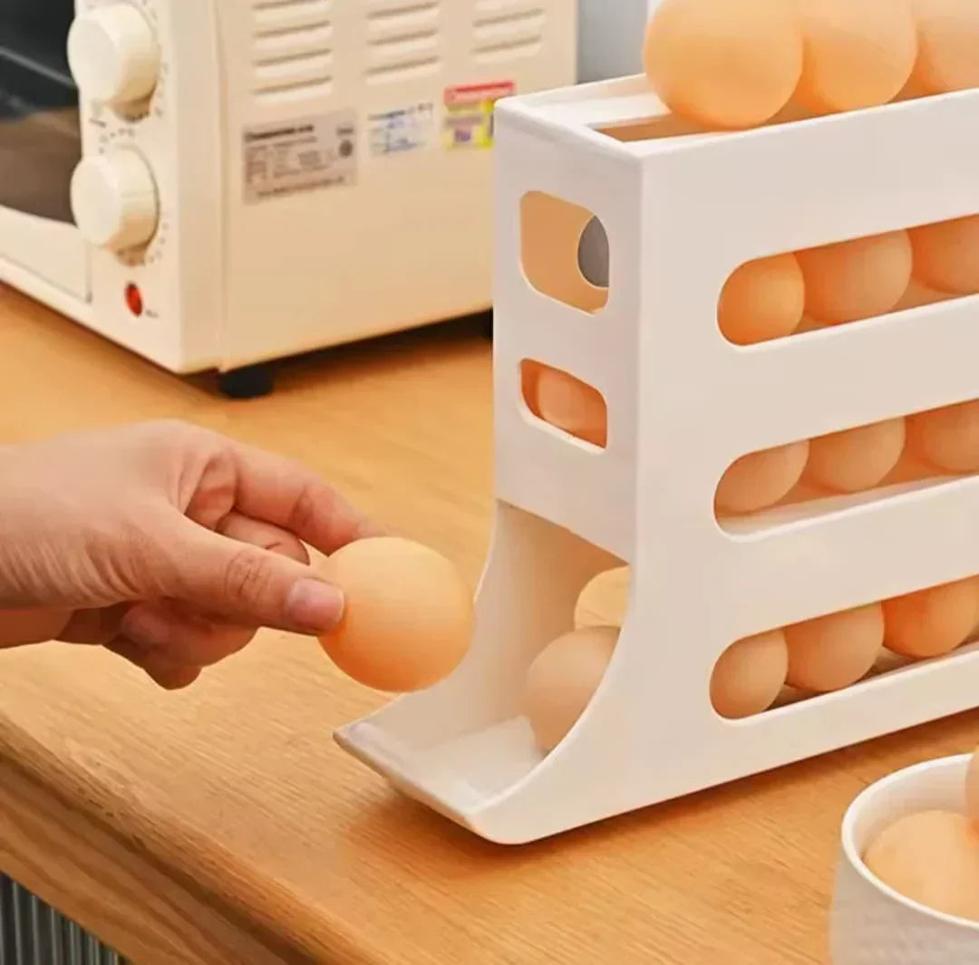 🥚 DISPENSADOR ORGANIZADOR DE HUEVOS 4 NIVELES 🥚 📦 AHORRA ESPACIO Y MANTIENE TODO EN ORDEN ✈ ENVÍO GRATIS | 🚚 PAGO CONTRAENTREGA